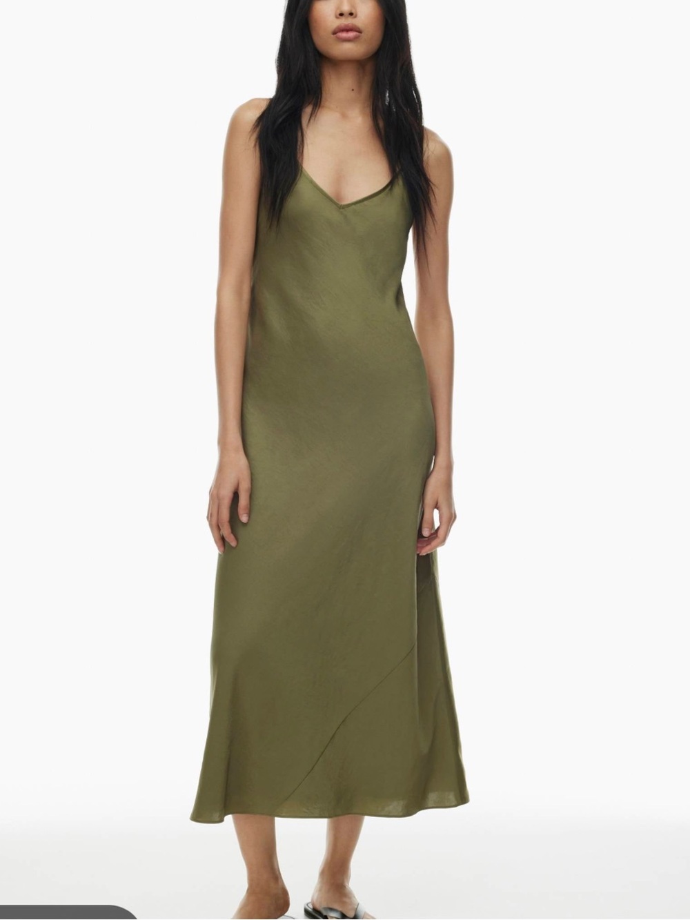 Aritzia Wilfred Slip Midi Dress